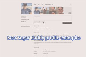 Sugar daddy profile examples